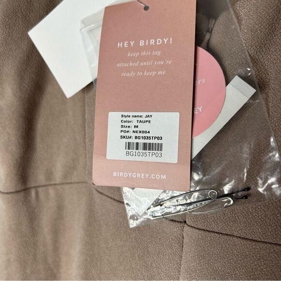 Birdy Grey Taupe Jay Sleeveless Gown Bridesmaid Formal Prom Dress Medium NEW - Picture 3 of 6